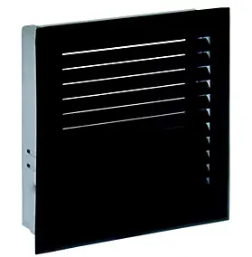 Grille de décompression avec précadre noir 170 x 170 Autogyre
