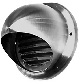 Grille d'aération avec hublot gris ø 100 mm Autogyre