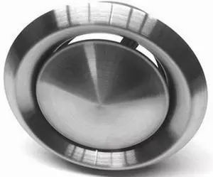 Bouche d'aération en inox - Diam. 125 mm