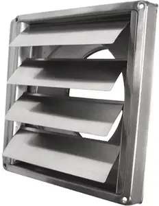Grille inox à clapet standard - Ø 125 mm