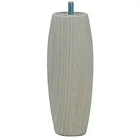 Pied de lit olive H. 150 mm x ø58 mm brut