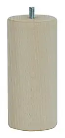 Pied de lit cylindrique H. 150 mm x ø70 mm brut