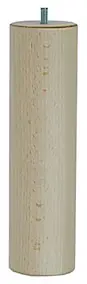 Pied de lit cylindrique H. 250 mm x ø70 mm brut
