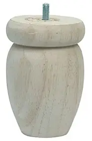 Pied de lit boule H. 120 mm x Ø 82 mm brut