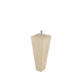 Pied de lit pyramide en hêtre Bar Plus texture bois H. 15 x L. 6 cm