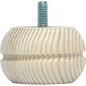 Pied de meuble model 25 H. 40 mm x ø 65 mm pin brut