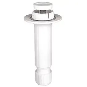Pied de caisson plastique ø28 x Hauteur 100 blanc à encastrer