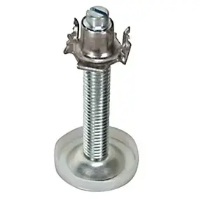 Vérin en acier + écrou + embout Evoludis H. 70 mm ø30