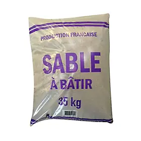 Sable à bâtir pour maçonnerie 35kg ocre