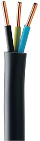 Câble électrique U1000R2V 3X1,5 mm² couronne 50 m