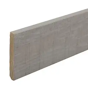 Plinthe brut de sciage béton 9 x 68 mm L.2,05 m