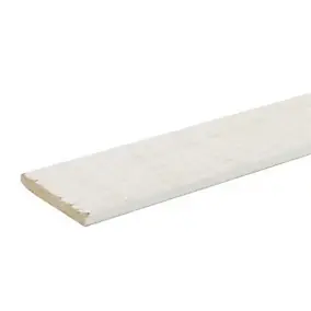 Couvre joint brut de sciage blanc 250 x 37,5 cm