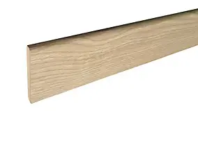 Plinthe arrondie MDF revêtu papier chêne 240 x 8 cm, ép.14 mm