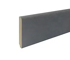 Plinthe arrondie MDF revêtu papier gris 240 x 8 cm, ép.14 mm