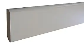 Plinthe arrondie adhésive MDF revêtu blanc 244 x 10 cm, ép.10 mm