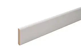 Plinthe arrondie MDF prépeint 244 x 8 cm, ép.14 mm