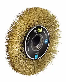 Brosse de précision/finition à fil laitonné 0,3mm Ø120mm Fartools