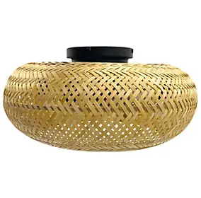 Ventilateur de plafond silencieux avec éclairage E27 Ø.50 cm Farelek Canissea