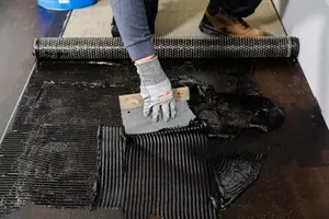 Sous couche d'étanchéité 7 x 1 m noire