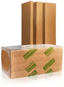 Lot de 10 panneaux d'isolant en fibres de bois lambda 36, R:1,05 - 1,22X0,600 m, Ep. 40 mm
