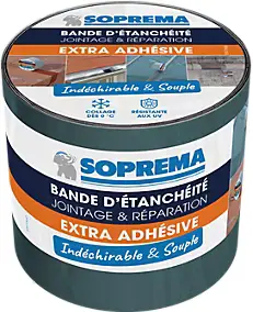 Bande d'étanchéité Extra Auto-adhésive 5x0,10m Ardoise Soprema