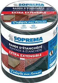 Bande d'étanchéité Extensible Auto-adhésive 5x0,15m Anthracite