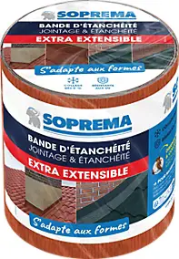 Bande d'étanchéité Extensible Auto-adhésive 5x0,15m Tuile