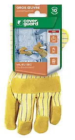 Gants de manutention Coverguard Eurostrong cuir taille 10