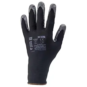 Gants pour manutention et travaux de précision eurolite Coverguard noir - Taille 8 (M)