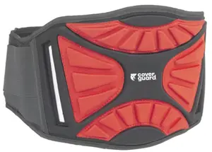Ceinture lombaire en mousse eva noir et rouge taille unique ajustable
