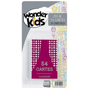 Jeu de 54 cartes classiques Rouge
