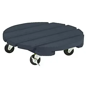 Roul Bac Anthracite ø40 cm avec Roulettes