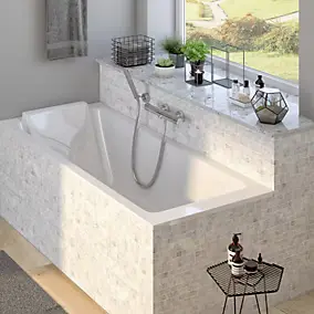Baignoire droite 160 x 70 cm blanc brillant Jacob Delafon Sofa