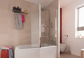 Baignoire bain douche 170 x 85 cm blanc brillant Jacob Delafon Sofa antidérapant