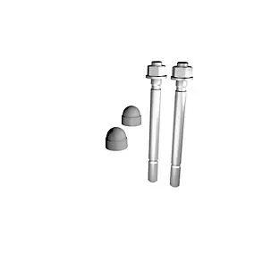 Cheville pour sol béton avec capuchon Prestio gris karako Kordo, lot de 2