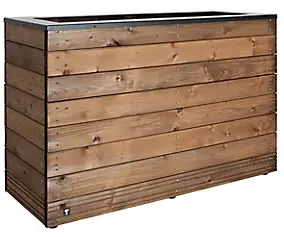 Bac rectangle bois Jardipolys Collectors 189L