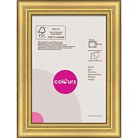 Cadre photo doré Colours Meridien l.10 x H.15 cm