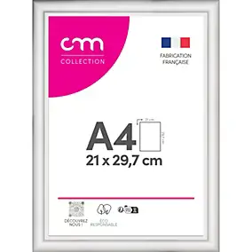Cadre photo Bella cm Creation blanc mat l.34 x H.25 cm
