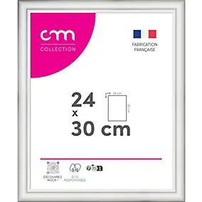Cadre photo Bella cm Creation blanc mat l.28 x H.34 cm