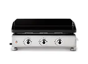 Plancha gaz Brasero Silvia II G 3 feux plaque fonte