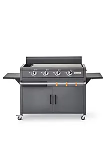 Plancha Lola 4 feux Brasero coloris Noir, gris, orange