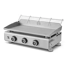 Plancha gaz Silvia II Evo 3 feux 67 cm