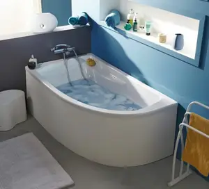 Baignoire gauche gain de place "Bandol" - L. 160 x l. 90 cm
