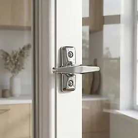 Crémone fenêtre baton chrome brillant