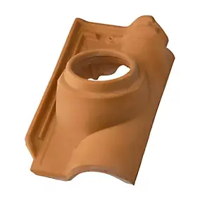 Tuile à douille D120 Romane rouge terre cuite