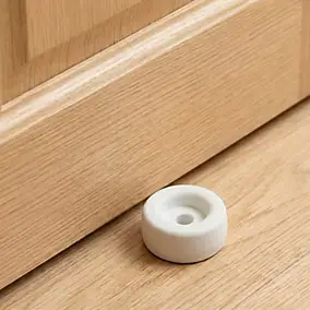 Butoir ø30 mm caoutchouc blanc Diall