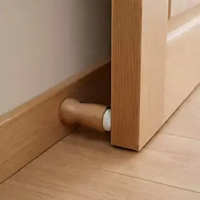 Butoir ø28 x Hauteur 80 mm mur hêtre verni