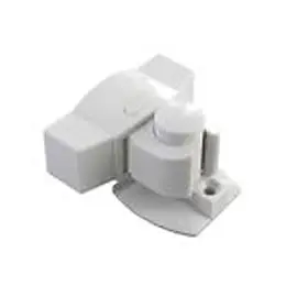 Arrêt de porte adhésif Diall Inox blanc