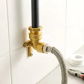 Applique murale raccord laiton ø25 mm Diall