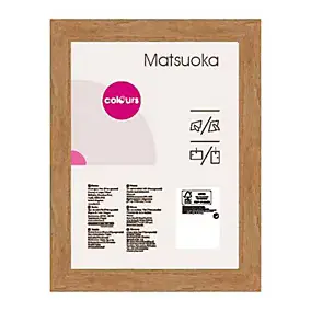 Cadre photo effet chêne Colours Matsuoka l.10 x H.15 cm